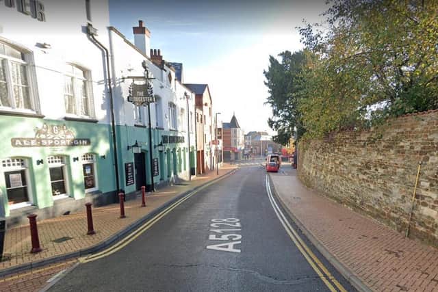The victim was first assaulted at the junction of Church Street and Market Street in Wellingborough.