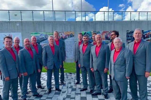 Northampton Male Voice Choir Lite, at Silverstone Circuit in 2019