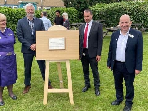 (Left to right): Sheran Oke, Director of Nursing, Midwifery & Patient Services/DIPC at NGH, Medical Director Matthew Metcalfe and Group CEO Simon Weldon.