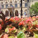 Planting near the Guildhall as part of Northampton in Bloom