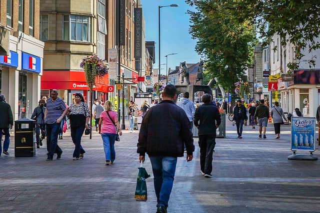 Town centre restaurants saw a huge spending increase when indoor hospitality was allowed to reopen.