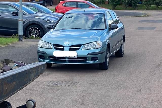 This car was seized as the provisional driver was using it unsupervised in Earls Barton.