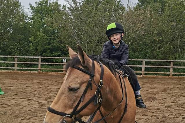 The eight-year-old likes to get involved in as many activities as possible.