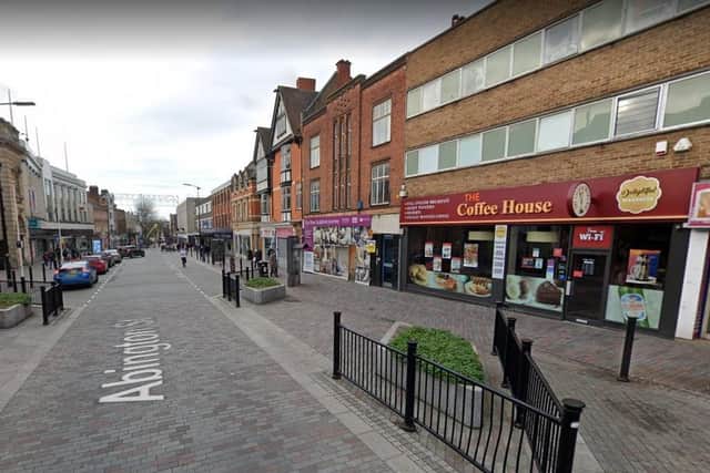 The commotion took place outside the CCH Coffee House in Abington Street.