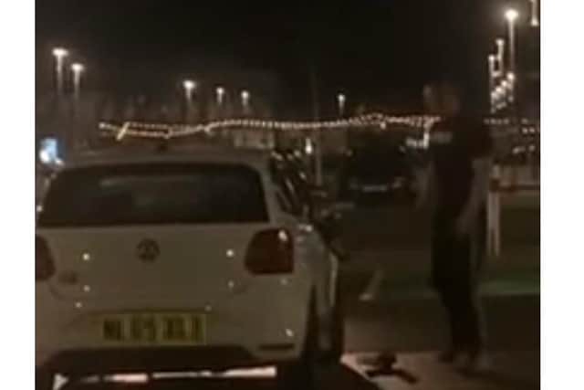 Police have released this image of a man, who may have information about the attack at Rushden Lakes.