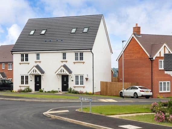 How the new homes on Buckton Fields housing development look