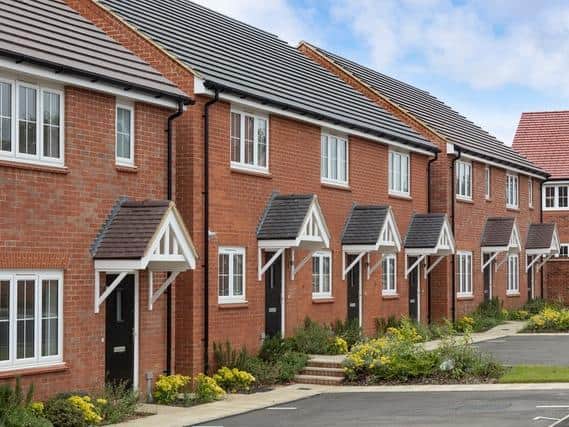 How the new homes on Buckton Fields housing development look
