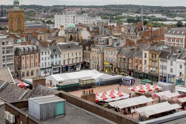 A pop-up vaccination clinic will off Covid jabs with no appointments needed in Northampton's Market Square all day Saturday