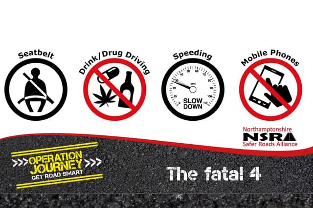 Speeding is one of the 'fatal four' offences known to contribute most to deaths and serious injuries on roads