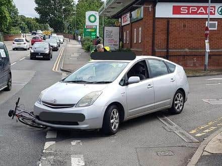 Police reported no serious injuries after Monday's bump in St James Road
