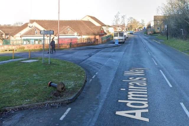 A Ford Focus followed the teenager into Hood Road before his bike crashed