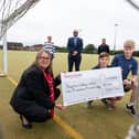 Astro-turf at Magdalen College School, Brackley will be improved thanks to the housebuilder donation.