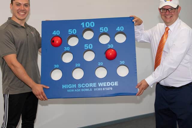 Presenting the new equipment. Picture Richard Nunney.