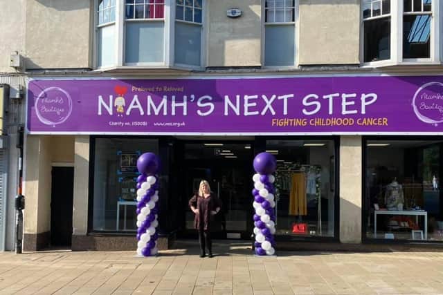 Sam Curry outside Niamh's Boutique