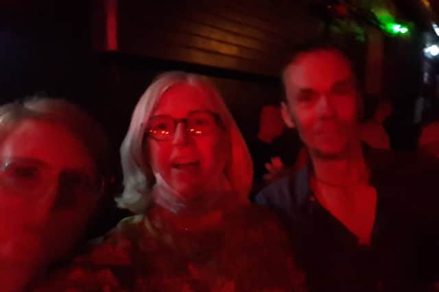 At the gig