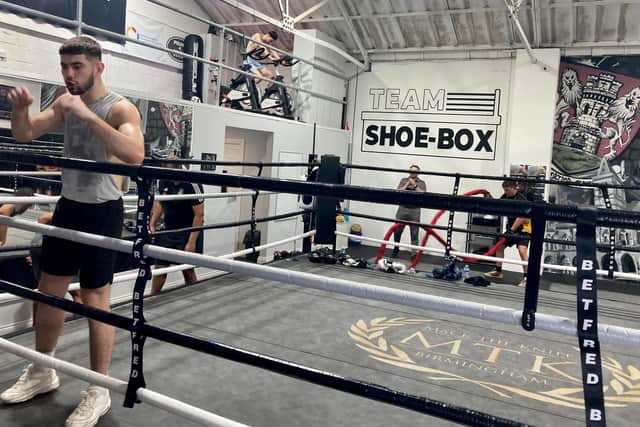 The Team Shoe-Box gym on Harlestone Road in Northampton is a hive of acvity through the week, hosting sessions with its string of professional boxers as well as fitness and workout classes for others