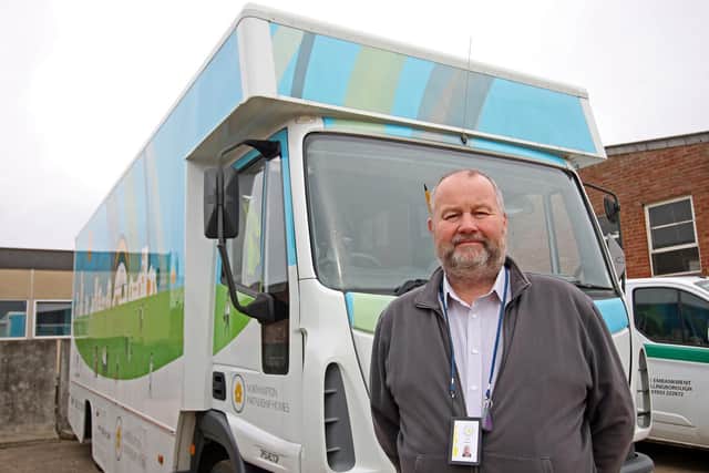Roy drives the community bus.