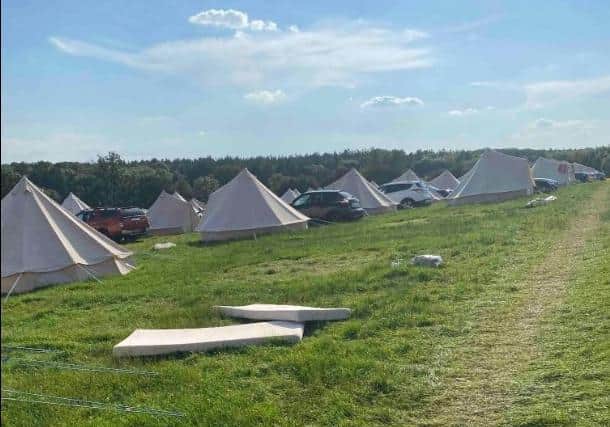 Pictures taken from the glamping site during the Grand Prix weekend.