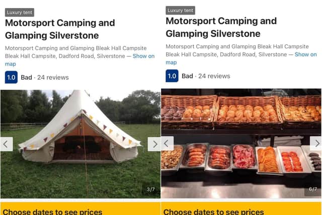 Some of what the site was offering on Booking.com.
