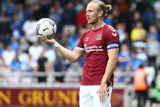 Joseph Mills took the captain's armband when he came on in the second-half. Picture: Pete Norton.