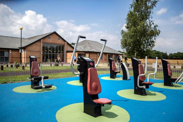 The outdoor gym opened in 2019. Photo: Kirsty Edmonds.