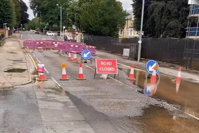 Billing Road at around 4.30pm today (Tuesday)