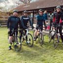 Five of the team that will be cycling from John O'Groats to Lands End for Crohn's and Colitis UK on a training ride