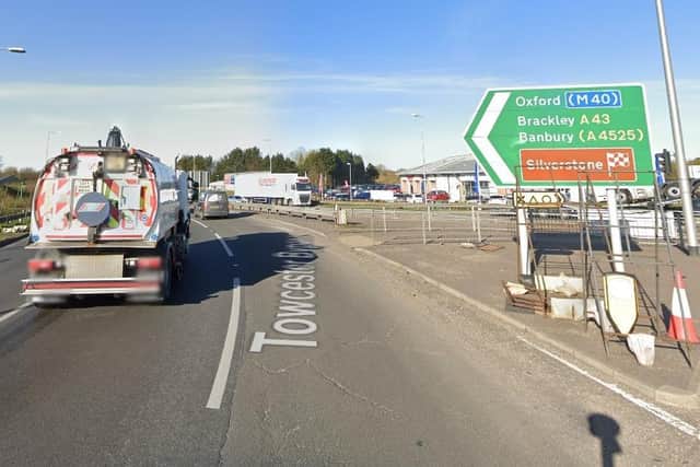 Friday's incident happened just past the A5 roundabout on the A43