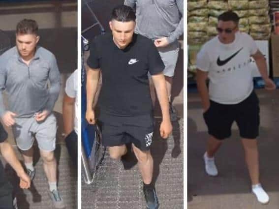 Police investigating an iPhone robbery in Northampton want to identify these three men