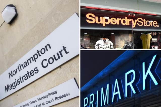 Gaisford pleaded guilty to stealing from Primark and Superdry