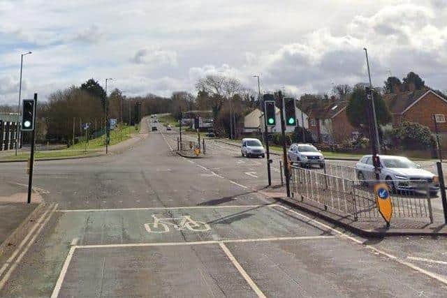 The Harlestone Road/Lodge Way junction