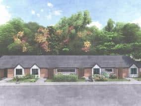 This is what the homes could look like, according to an artist's impression
