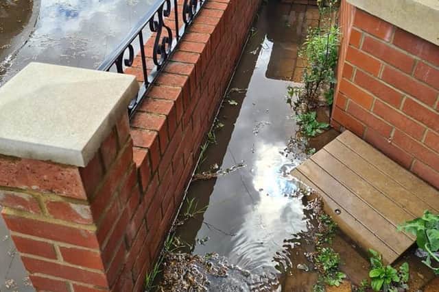 Residents have seen the flood water come up to their doorsteps.