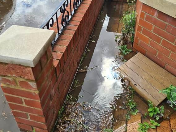 Residents have seen the flood water come up to their doorsteps.
