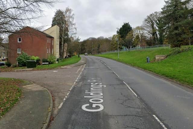 Police are appealing for witnesses following a hit and run in Goldings Road on Sunday night