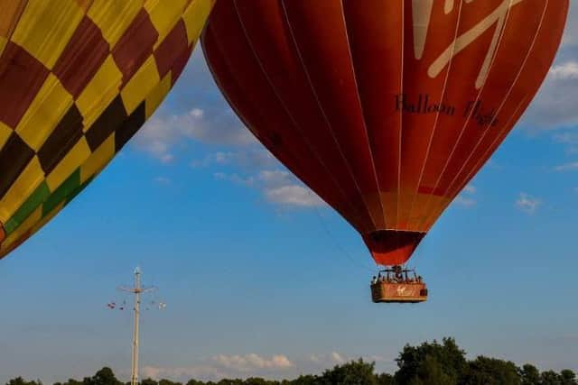 Hot air balloons at a previous Northampton Town Festival