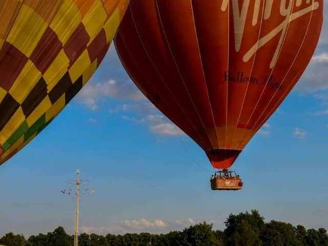 Hot air balloons at a previous Northampton Town Festival