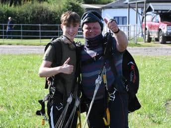Kavaghn after his skydive