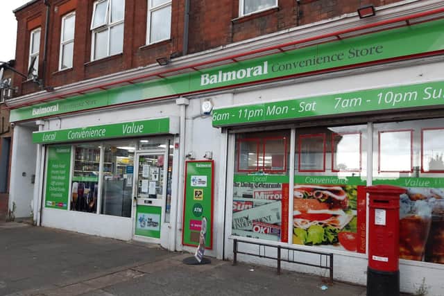 The incident happened outside of Balmoral Road Convenience Store