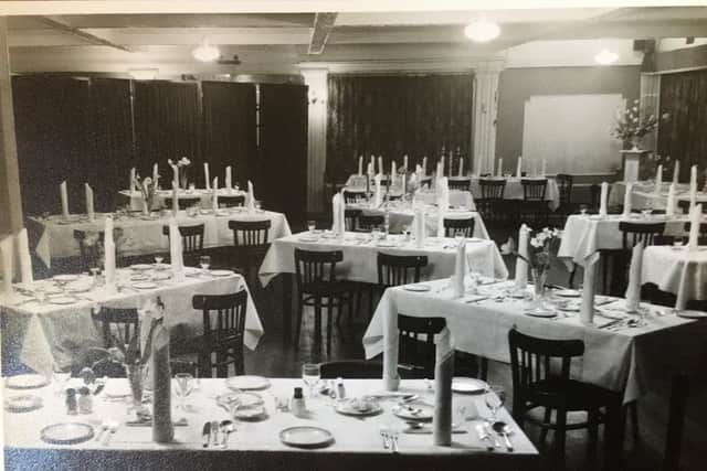 The room hosted many fine dinners