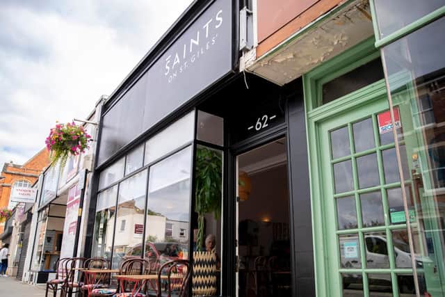 Saints Coffee Shop on St Giles Street. Credit: Kirsty Edmonds