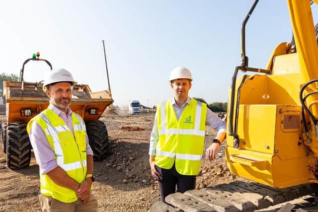 Work has commenced on the warehousing units