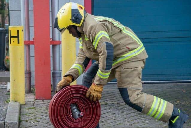 Firefighters were able to put out the fire using breathing apparatus and a hose reel jet.
