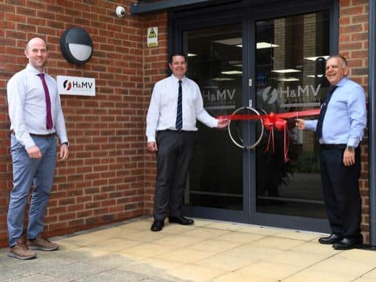 From left: John Stokes, H&MV’s COO, Matt Lonergan Commercial Director UK, Asad Babadi, UK Managing Director.