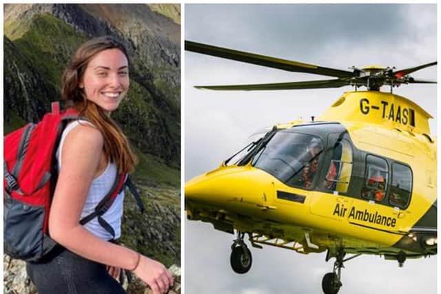 Air Ambulance medics flew seriously injured Megan Reeves to hospital in just 13 minutes