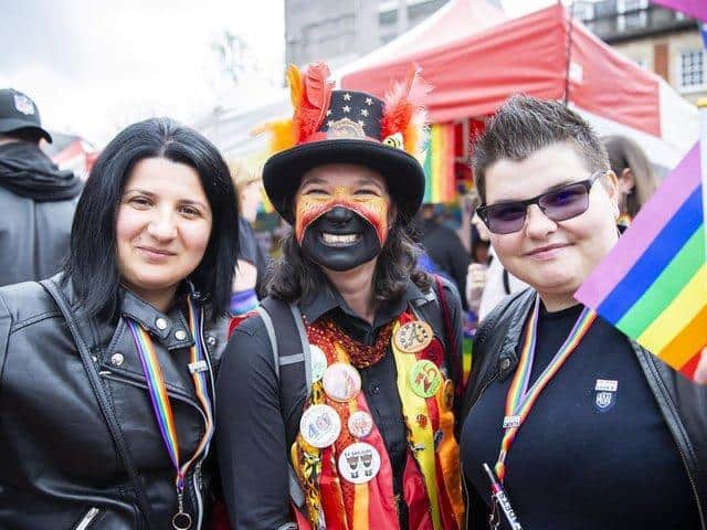Northampton Pride Festival in Market Square in 2019. Photo: Kirsty Edmonds