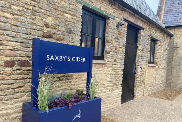 Local drink makers Saxby's Cider will have a retail outlet selling their own brand and other quality not available in the supermarket products