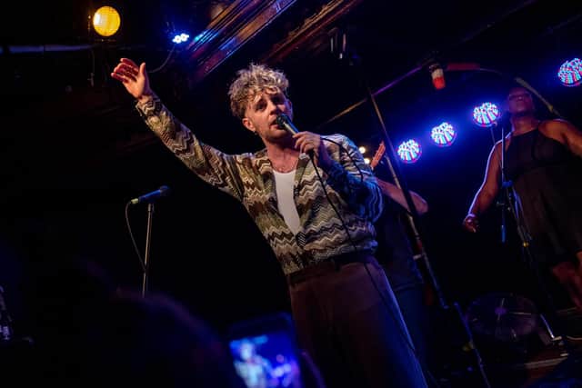 Tom Grennan on stage at Esquires. Photo by David Jackson.