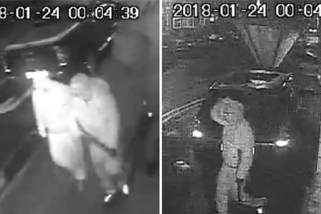 Shocking pictures of a man carrying a sawn-off shotgun through the town centre