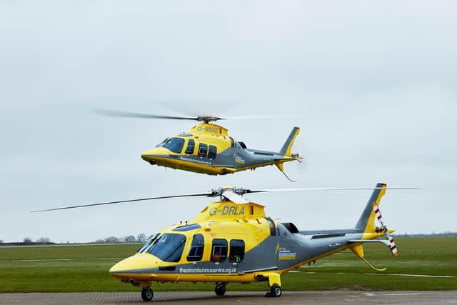 The Air Ambulance Service helicopters